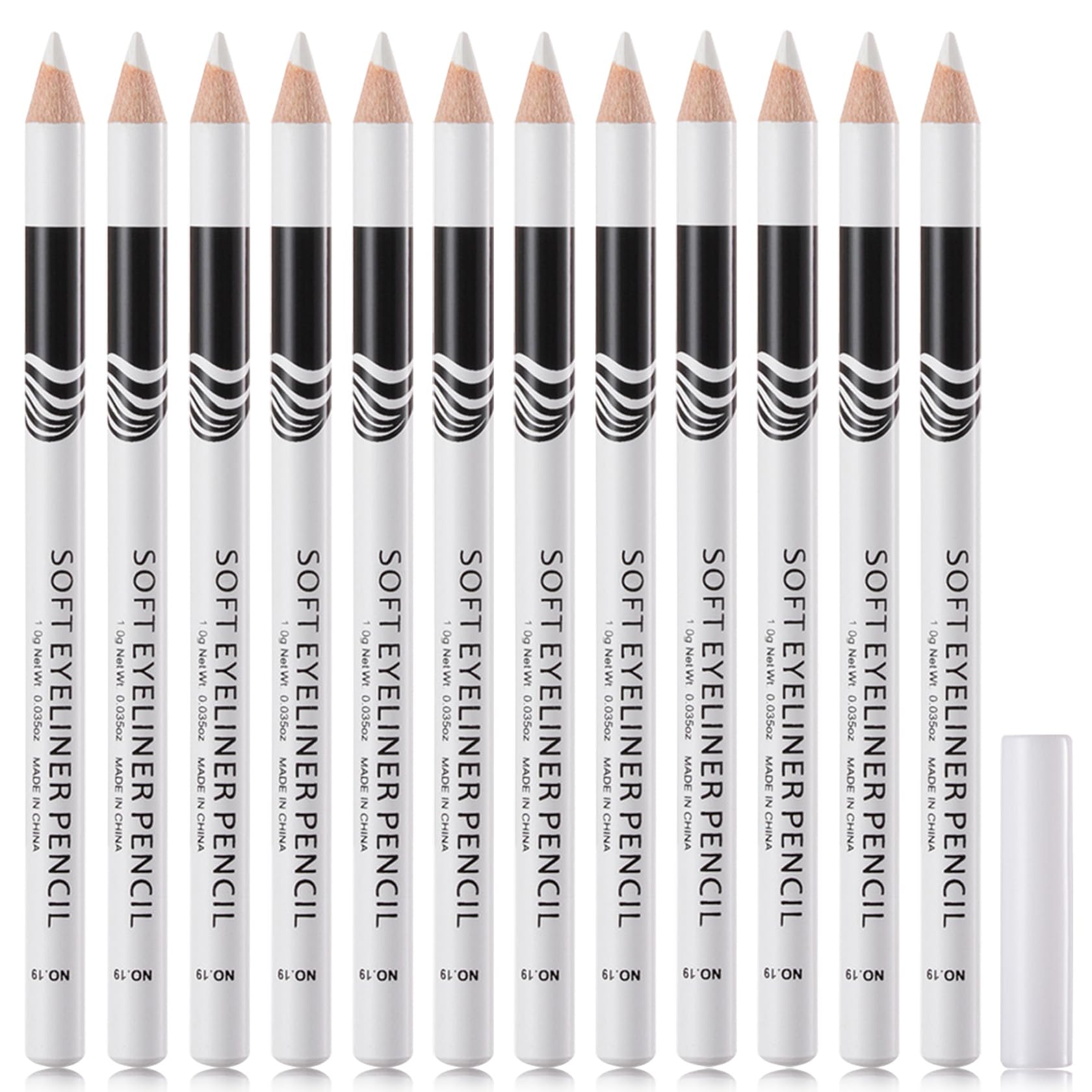 WENJLYJ Crayon yeux blanc, pointe soyeuse pour tracé précis