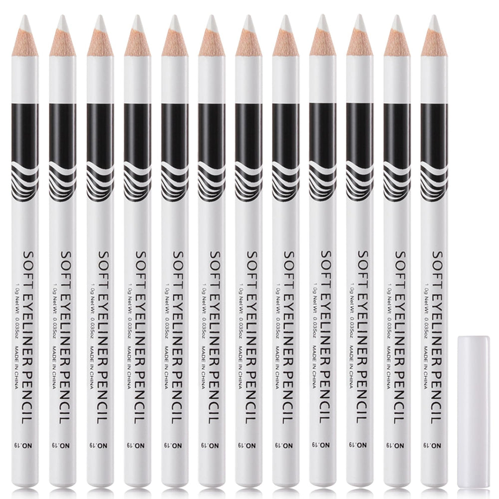 WENJLYJ Crayon yeux blanc, pointe soyeuse pour tracé précis