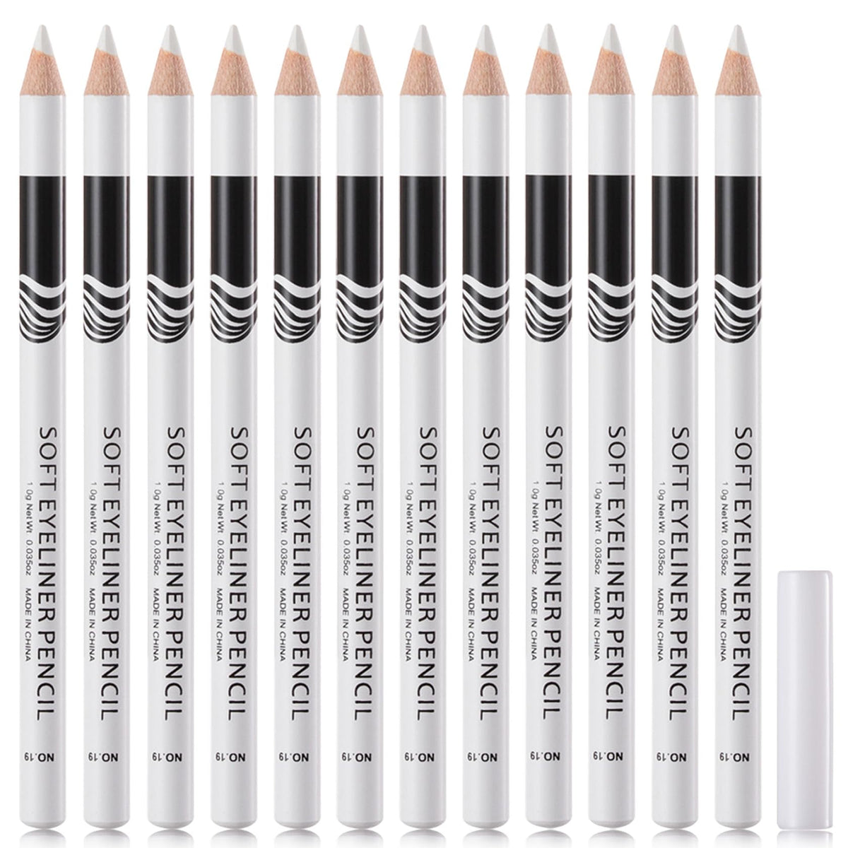 WENJLYJ Crayon yeux blanc, pointe soyeuse pour tracé précis