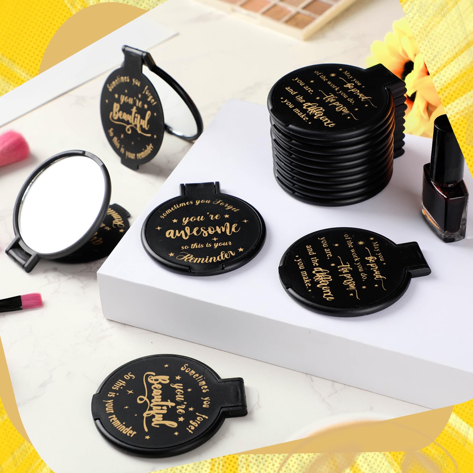 Miroir Wenqik compact utile lors d'événements pro et promotions.