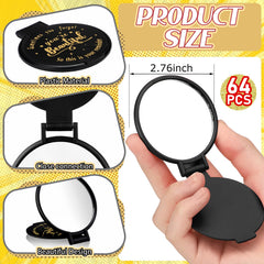 Miroir Wenqik portable pour sac, reflet clair et pratique.