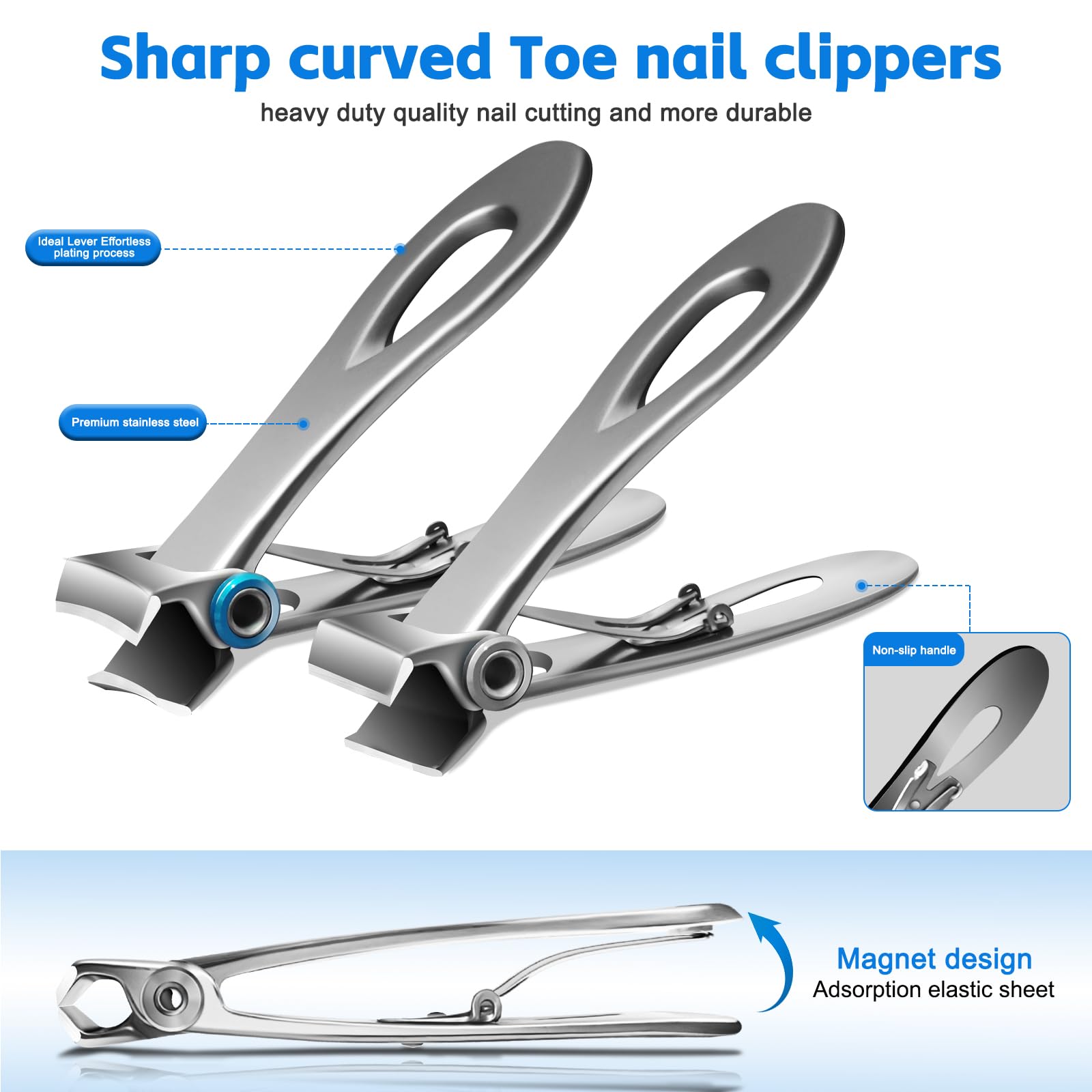 Werlla lame courbe pour les gros ongles facilite une coupe précise sans effort.