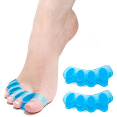 Wernokle séparateur d'orteil bleu – vue de face, confort amélioré des orteils