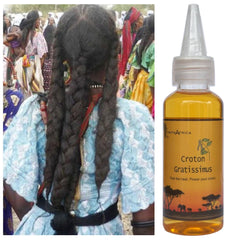 Huile d'Éveil du Cuir Chevelu d'Afrique de l'Ouest — bouteille prête à l'emploi pour nourrir les racines.