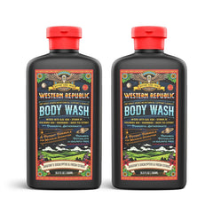 Gel douche Western Republic Aviator Eucalyptus Citron; senteur masculine rafraîchissante
