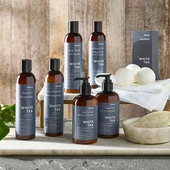 Gel douche Westin parfum signature thé blanc et aloe pour rafraîchir.