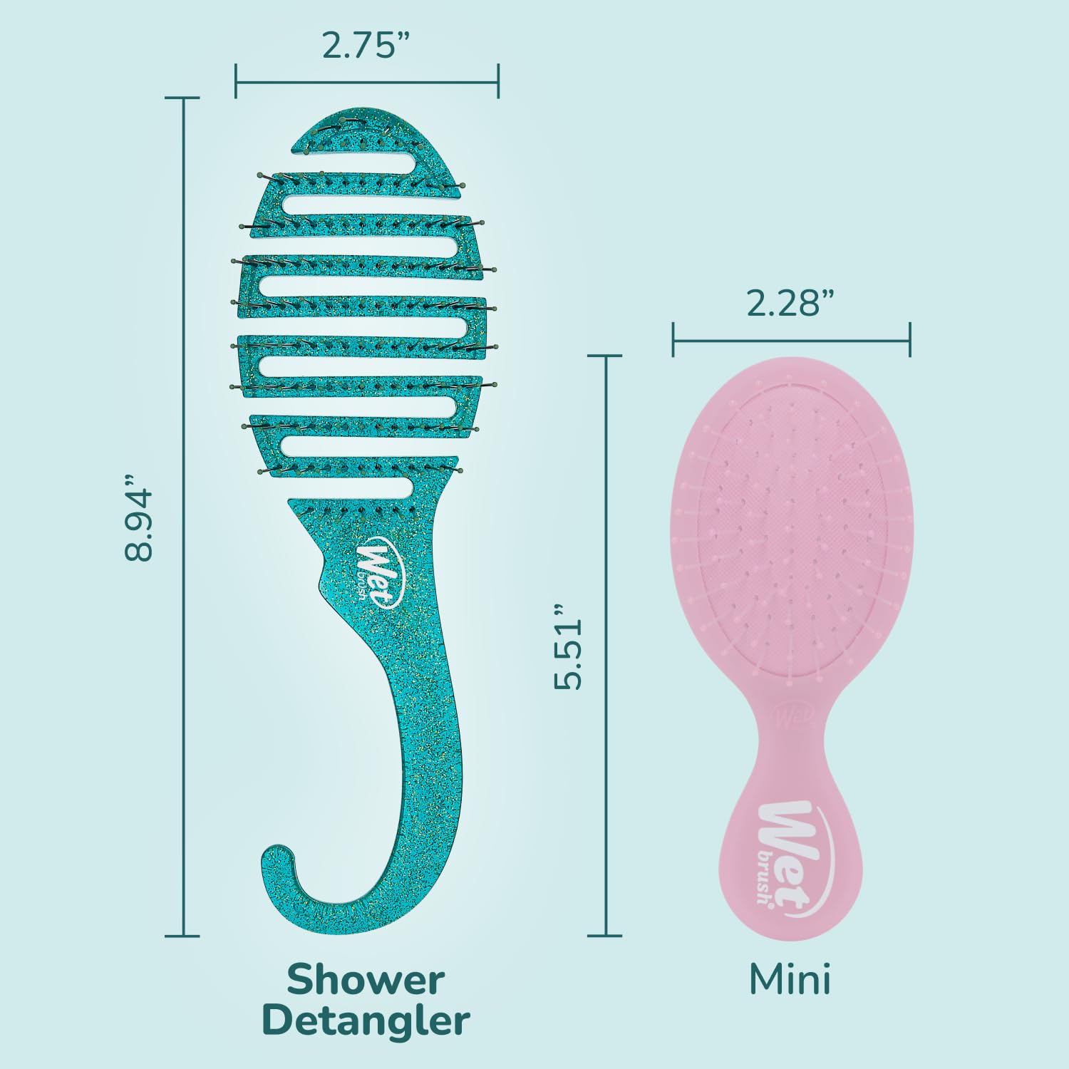 Wet Brush s’adapte à tous types de cheveux sans tiraillement.