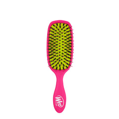 Wet Brush Shine Enhancer, brosse rose, démêlage en douceur pour cheveux brillants.