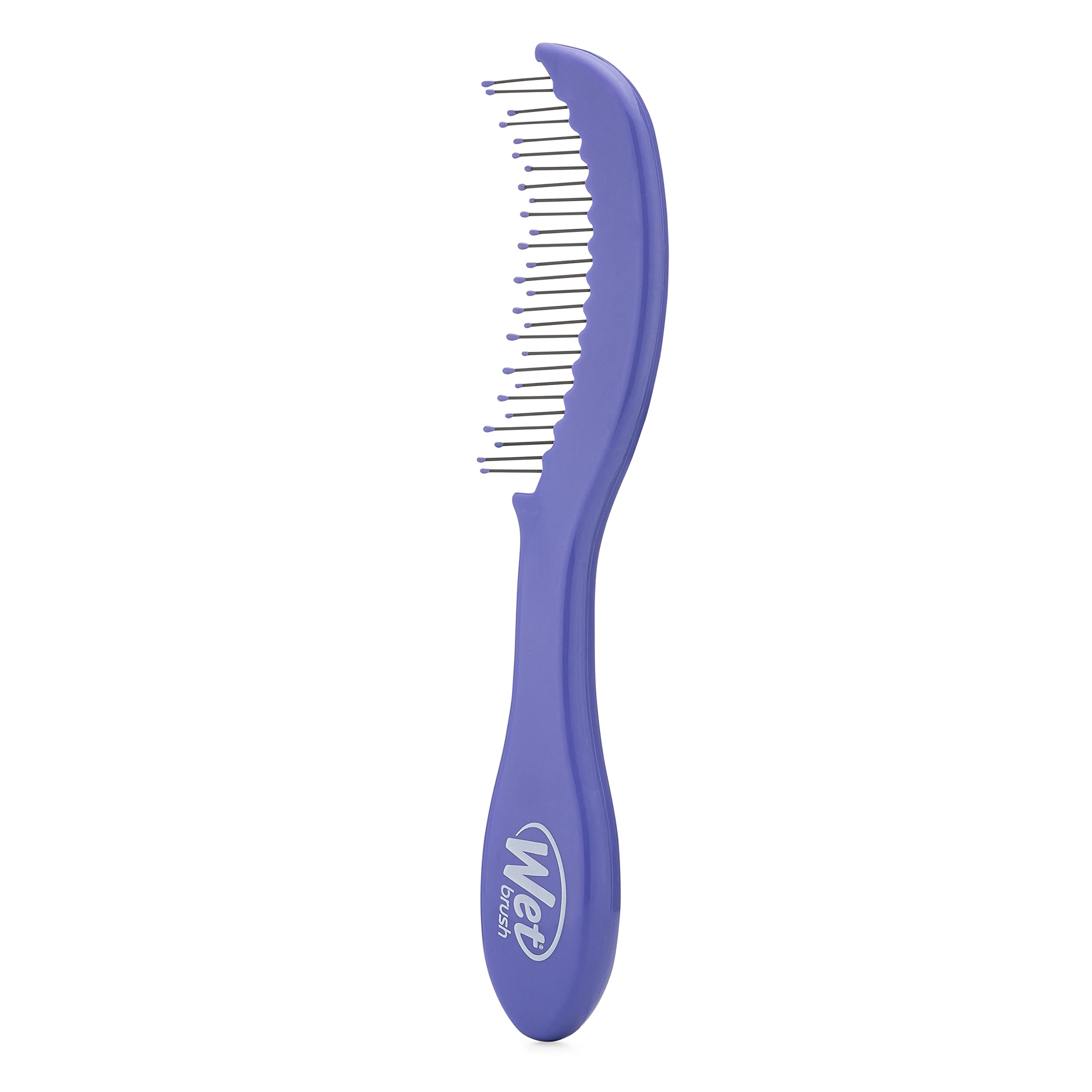 Wet Brush Custom Care utilisé sur cheveux mouillés ou secs pour démêlage en douceur.
