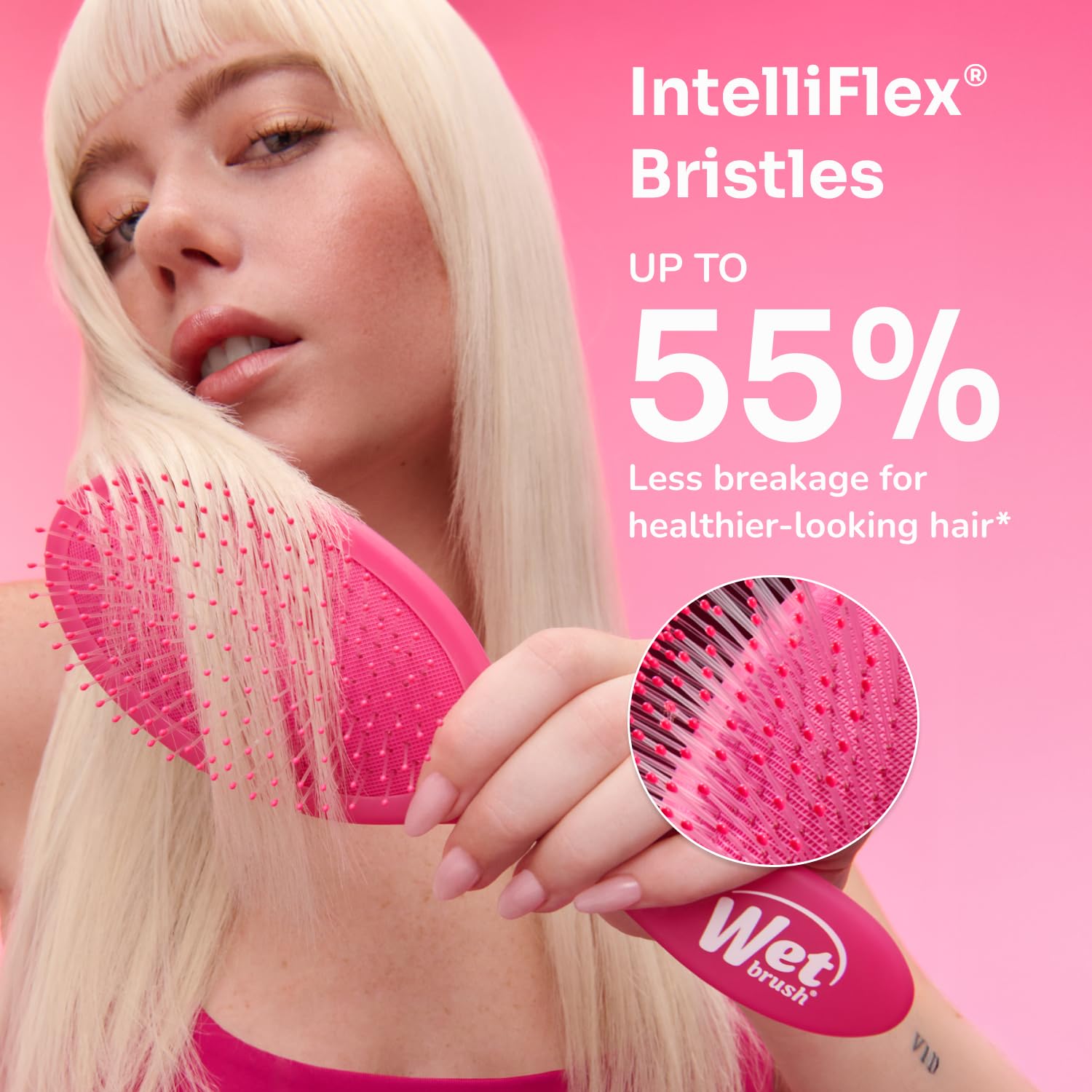 Wet Brush Shine Enhancer, démêlage rapide avec peu de casse.