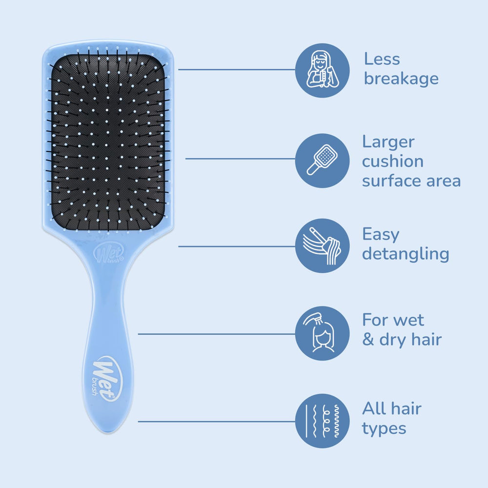 Wet Brush Surface plus grande – répartit uniformément les soins et les masques.