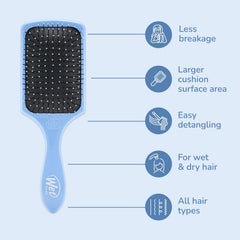 Wet Brush Surface plus grande – répartit uniformément les soins et les masques.