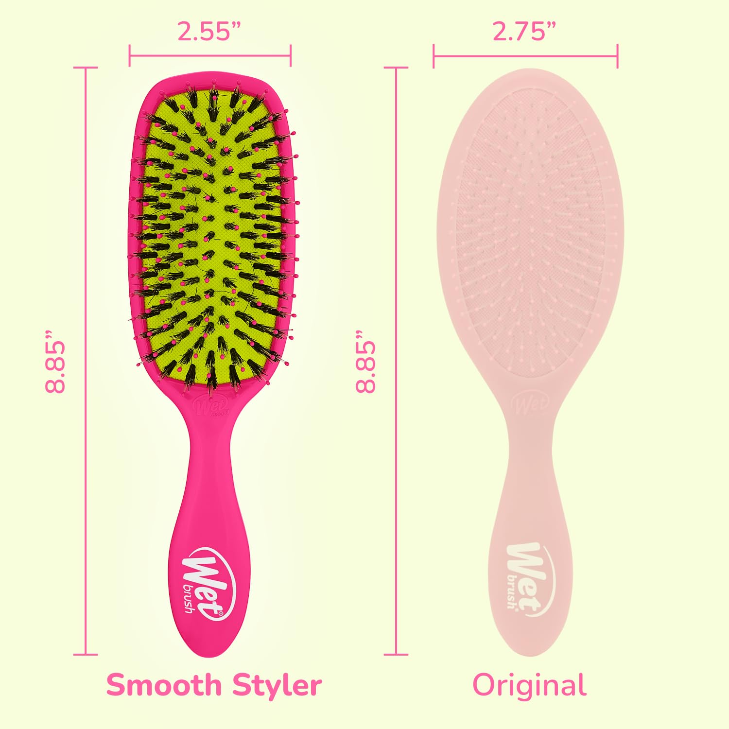 Wet Brush Shine Enhancer, frisottis réduits pour une finition nette.