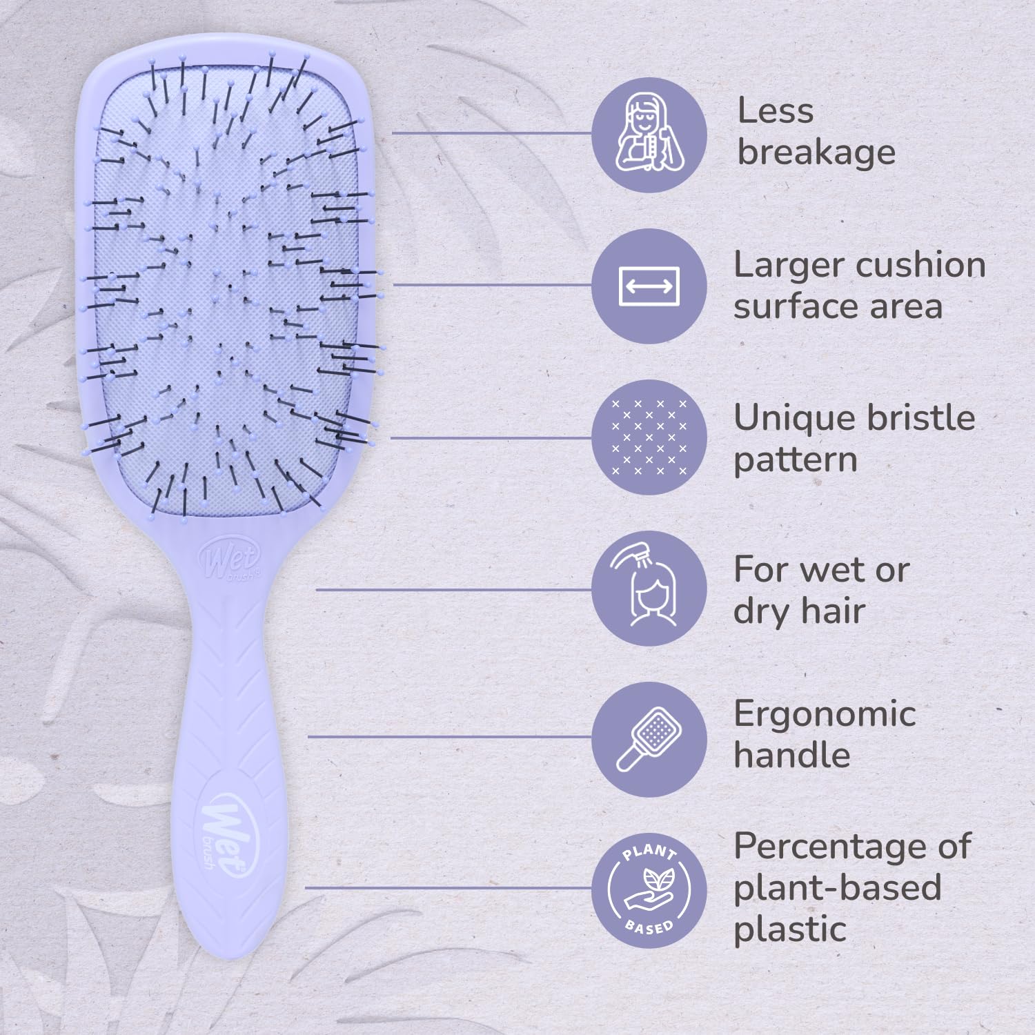 Wet Brush Go Green brins ultra-douces demelage efficace