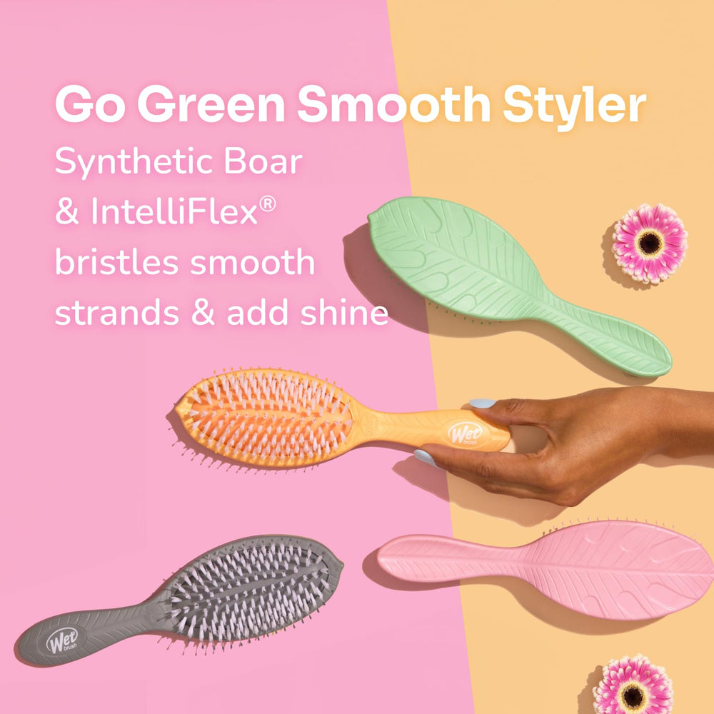 Brosse Wet Brush Go Green Charbon – contrôle des frisottis avec douceur.