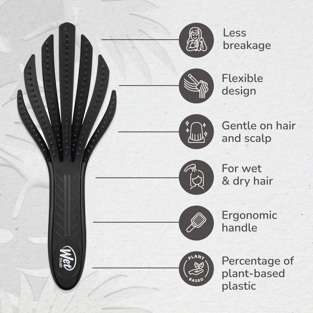 Wet Brush Go Green cheveux bouclés brosse adaptée