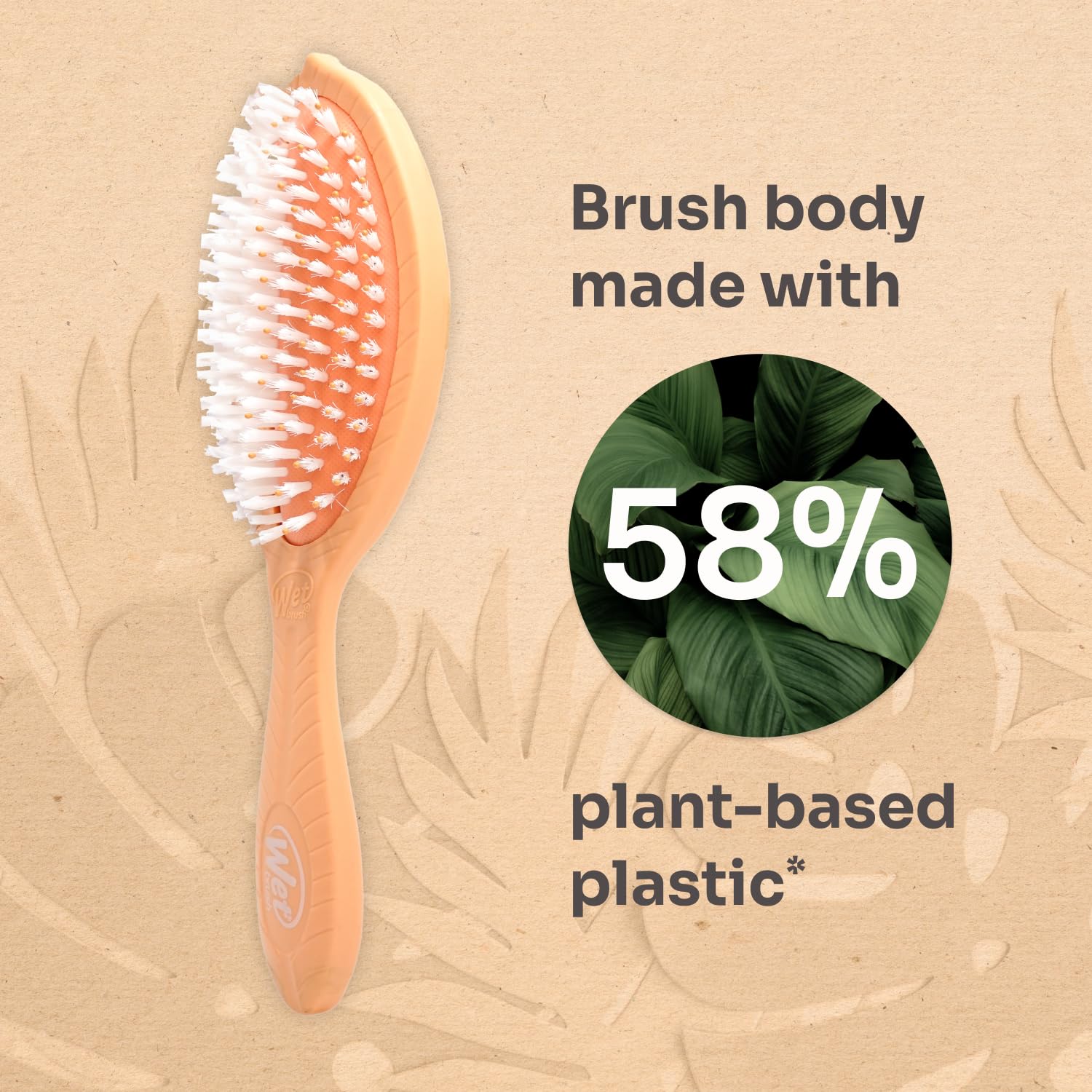 Rituel quotidien de brossage Wet Brush Go Green avec douceur