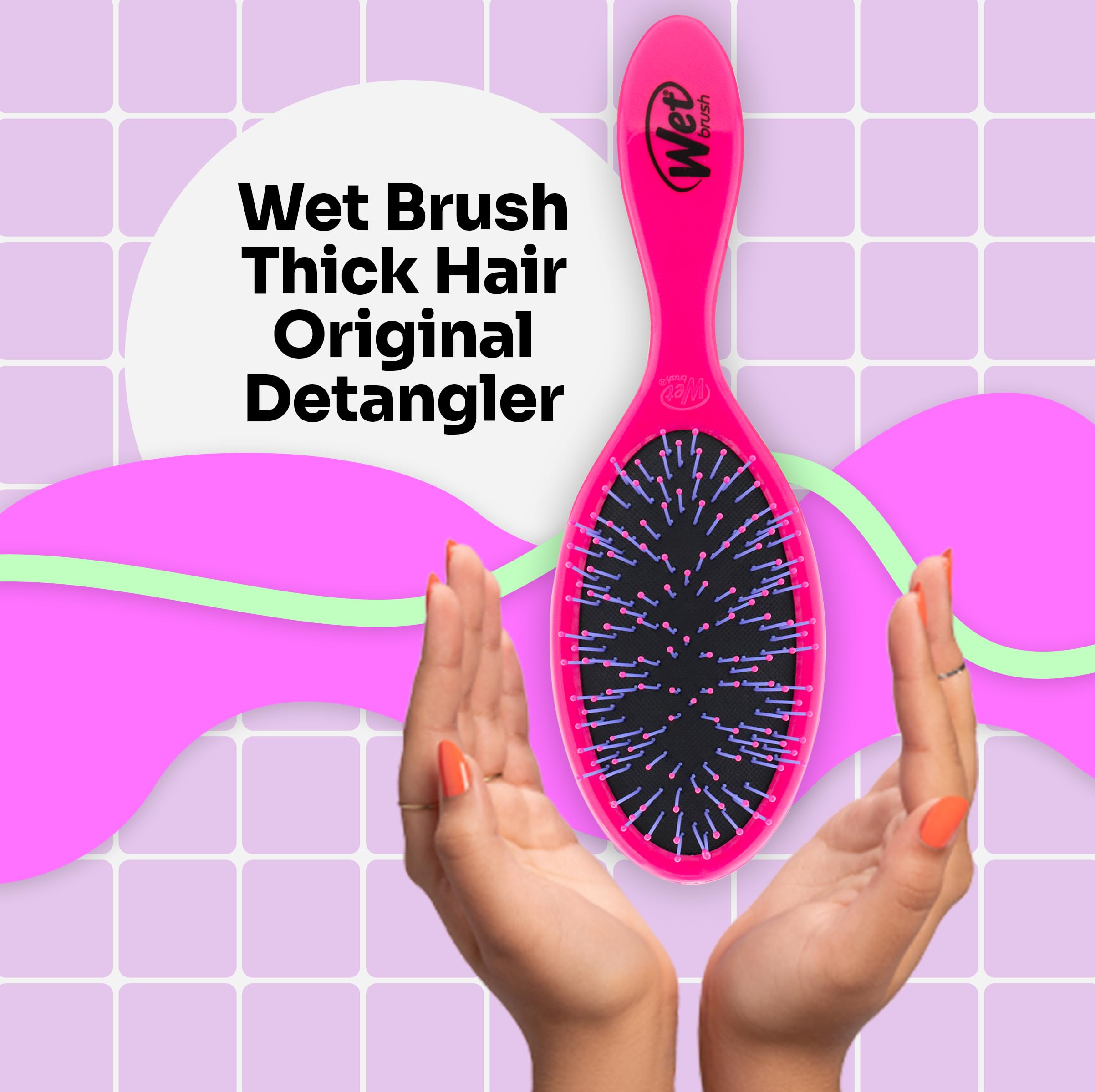 Wet Brush IntelliFlex: poils qui glissent pour démêlage doux.