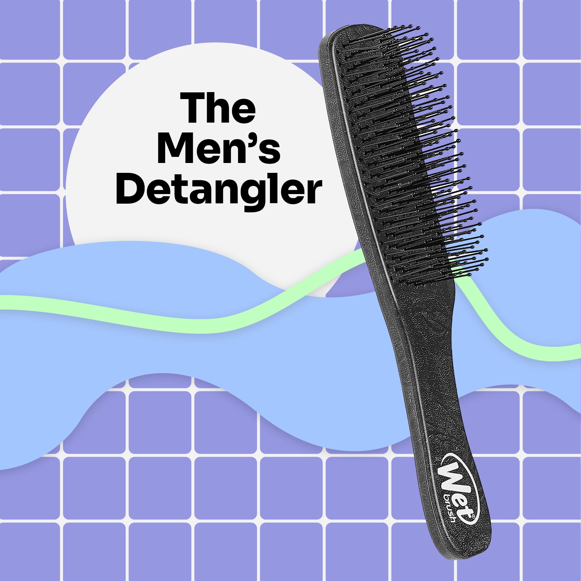 Wet Brush noir – outil pratique pour barbe et cheveux texturés au quotidien.