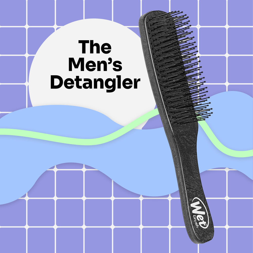 Wet Brush noir – outil pratique pour barbe et cheveux texturés au quotidien.