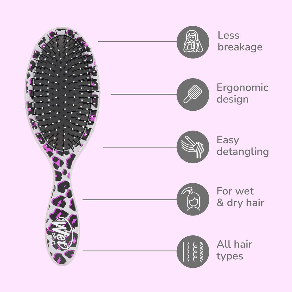Wet Brush Original Démêlant brosse safari rose pour boucles réduction des cassures