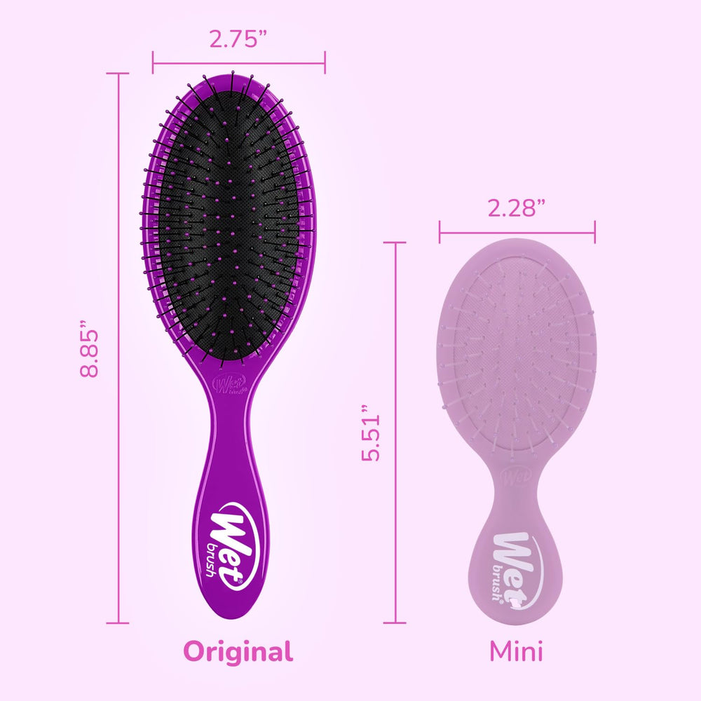 Wet Brush Original démêlant sur cheveux secs, usage rapide et efficace.