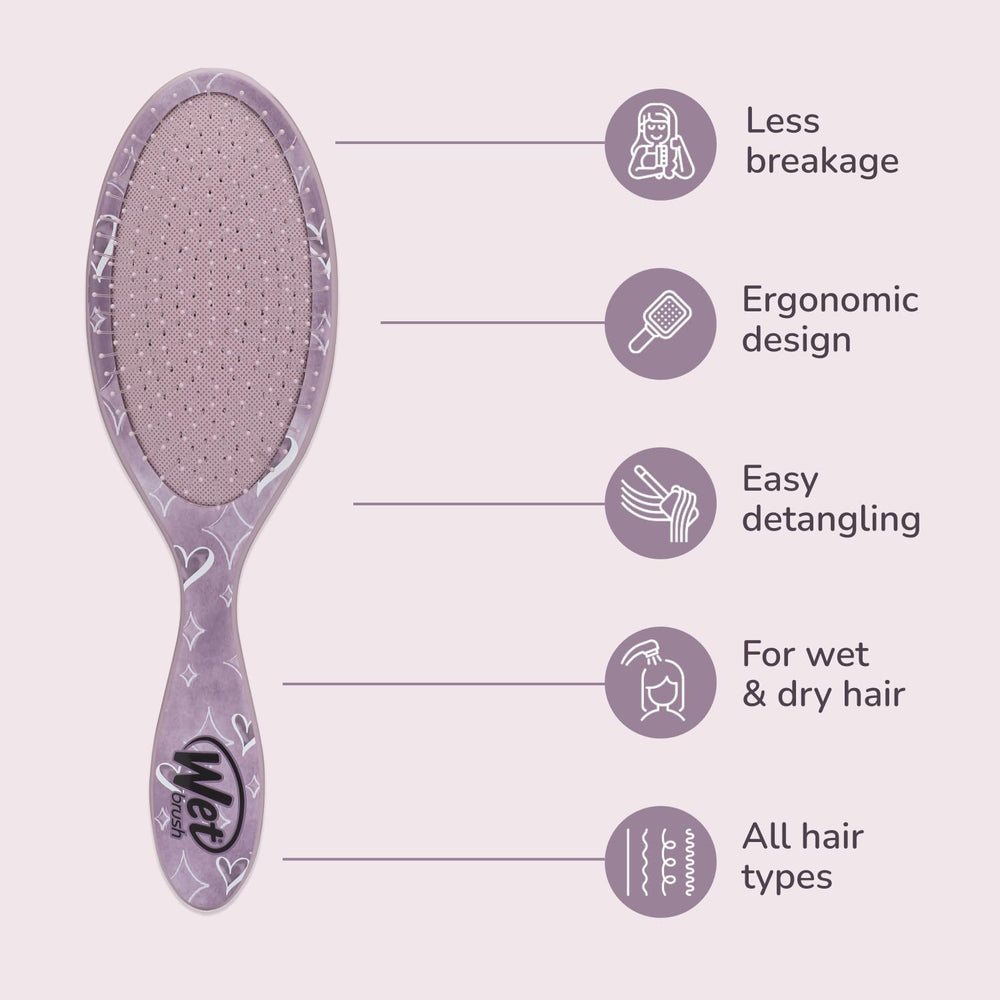 Wet Brush Original Detangler – cheveux lisses et frisés démêlés facilement.