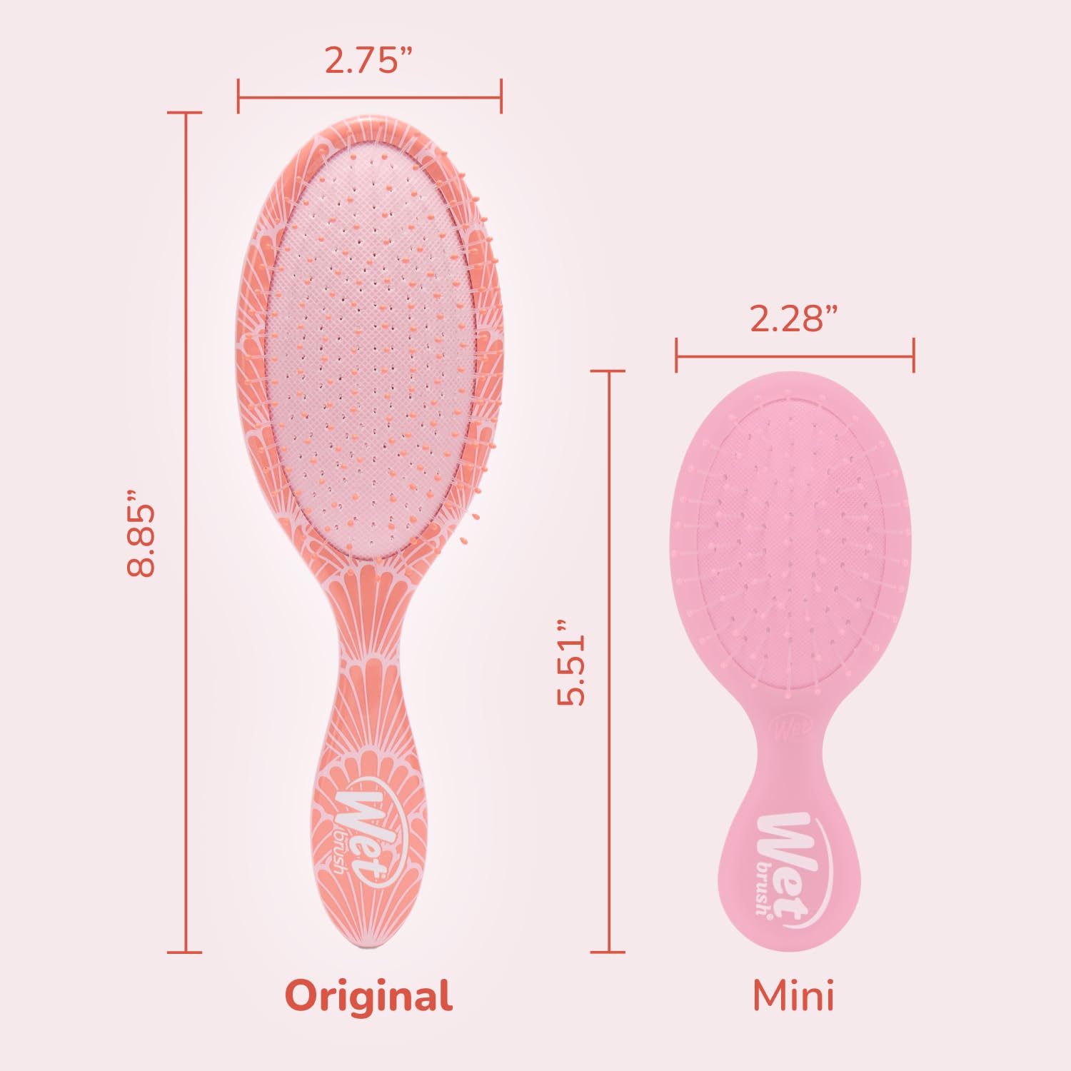 Wet Brush Original Dénoueuse – cheveux mouillés, démêlage rapide et léger.