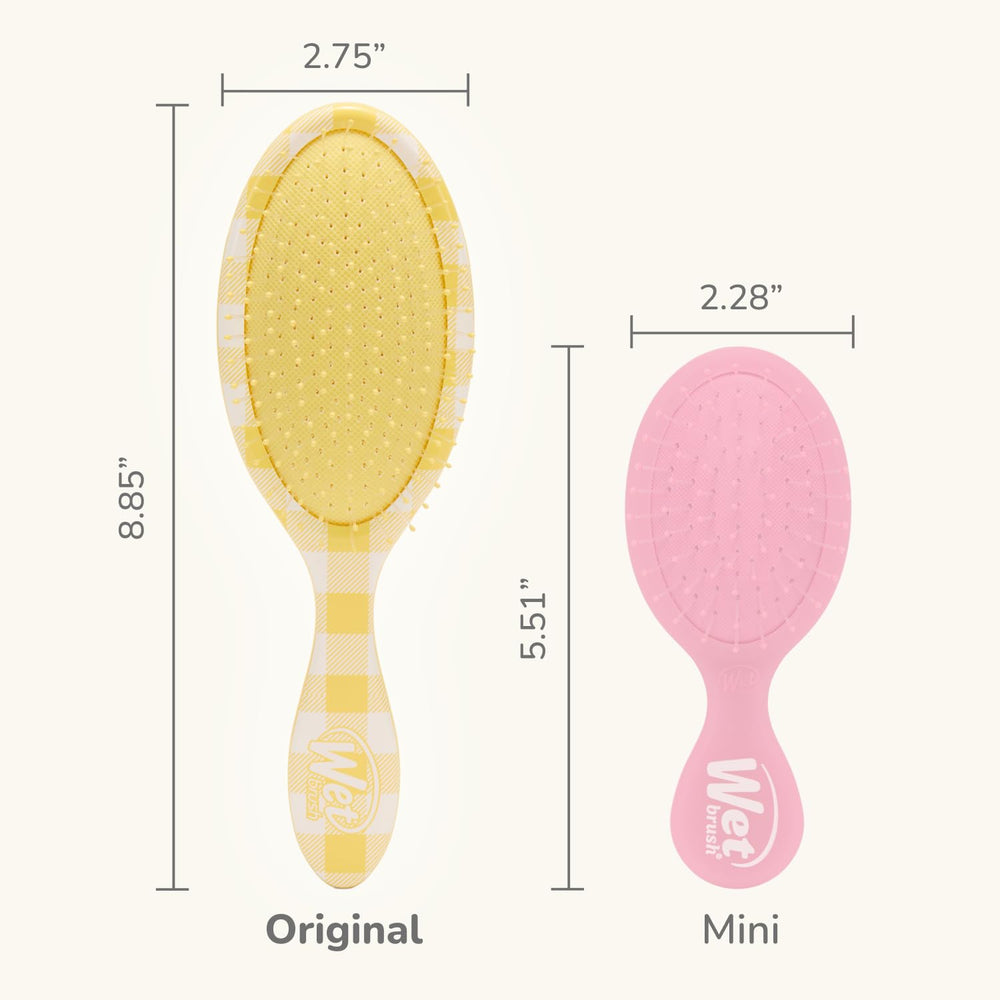 Wet Brush Original Detangler Coast Charm, usage sur cheveux secs, démêlage efficace sans casse.