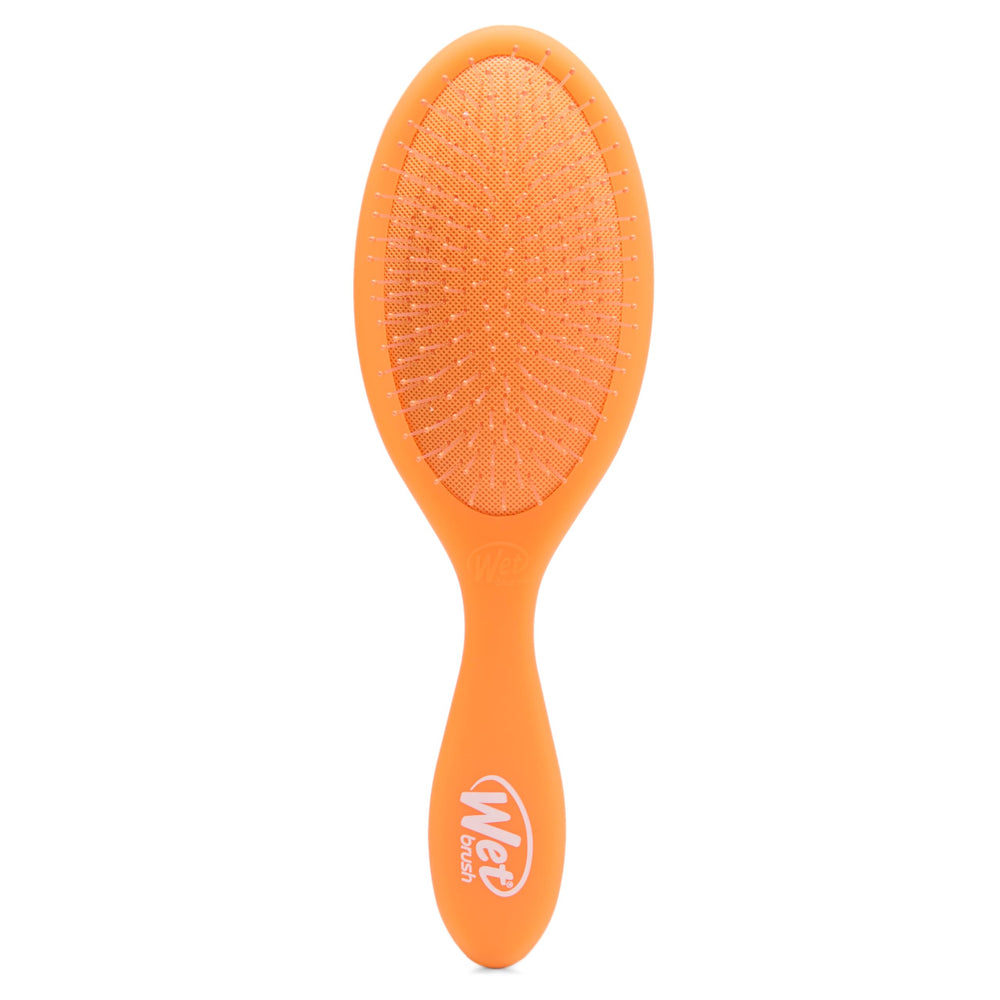 Wet Brush Original Detangler Orange Crush, poignee ergonomique facilitant le démêlage en douceur