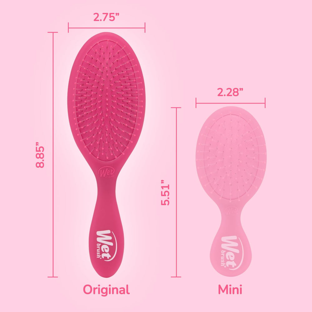Wet Brush Original Detangler Rose Frost, routine quotidienne facile et rapide