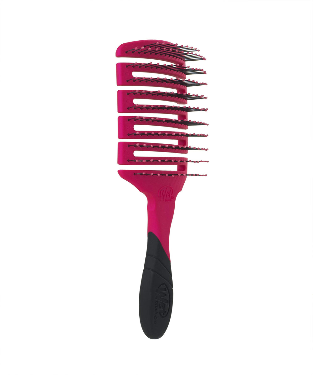Wet Brush Pro Flex Dry Paddle Pink, idéal pour extensions et perruques sans tirer