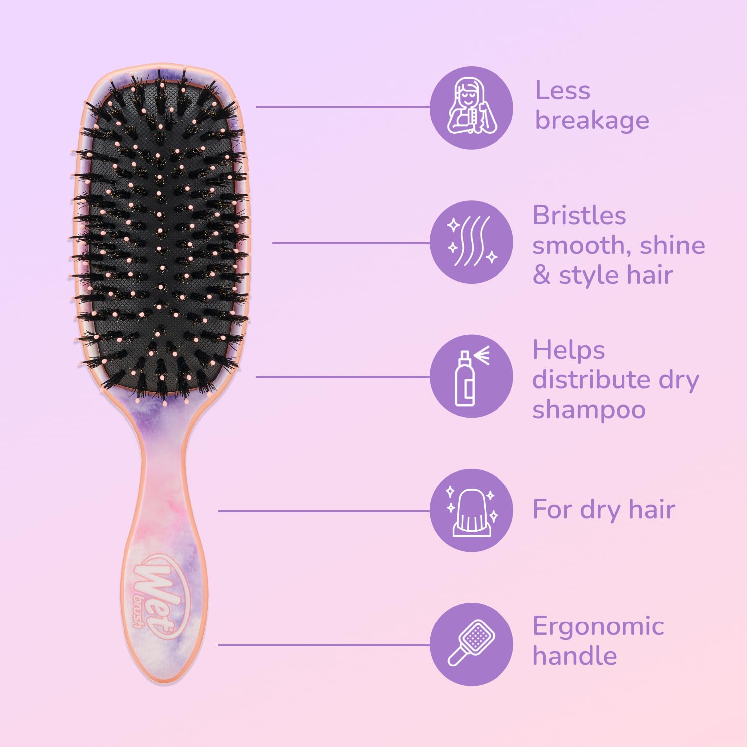 Wet Brush Shine Enhancer – brillance et douceur grâce à l'huile d'argan.