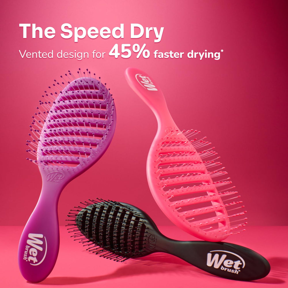 Wet Brush Speed Dry pratique et portable pour les routines à domicile.