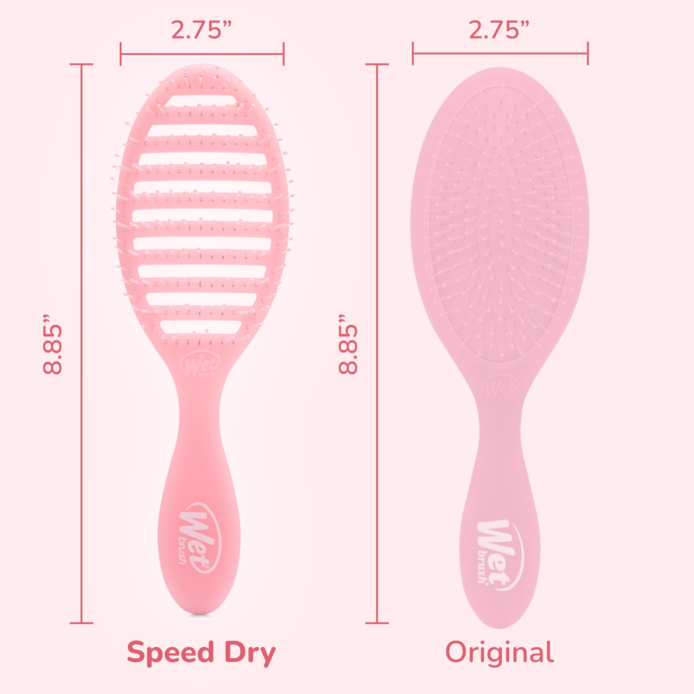 Wet Brush Speed Dry temps de séchage plus rapide grâce au design ventile