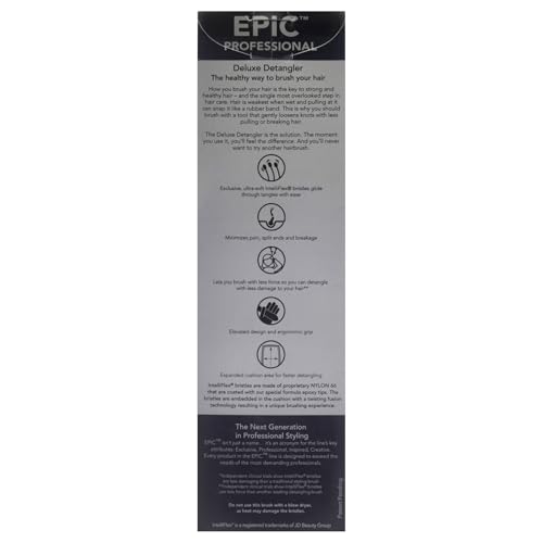Wet Brush Epic Professional Detangler utilisée en salon professionnel pour un résultat rapide et efficace.