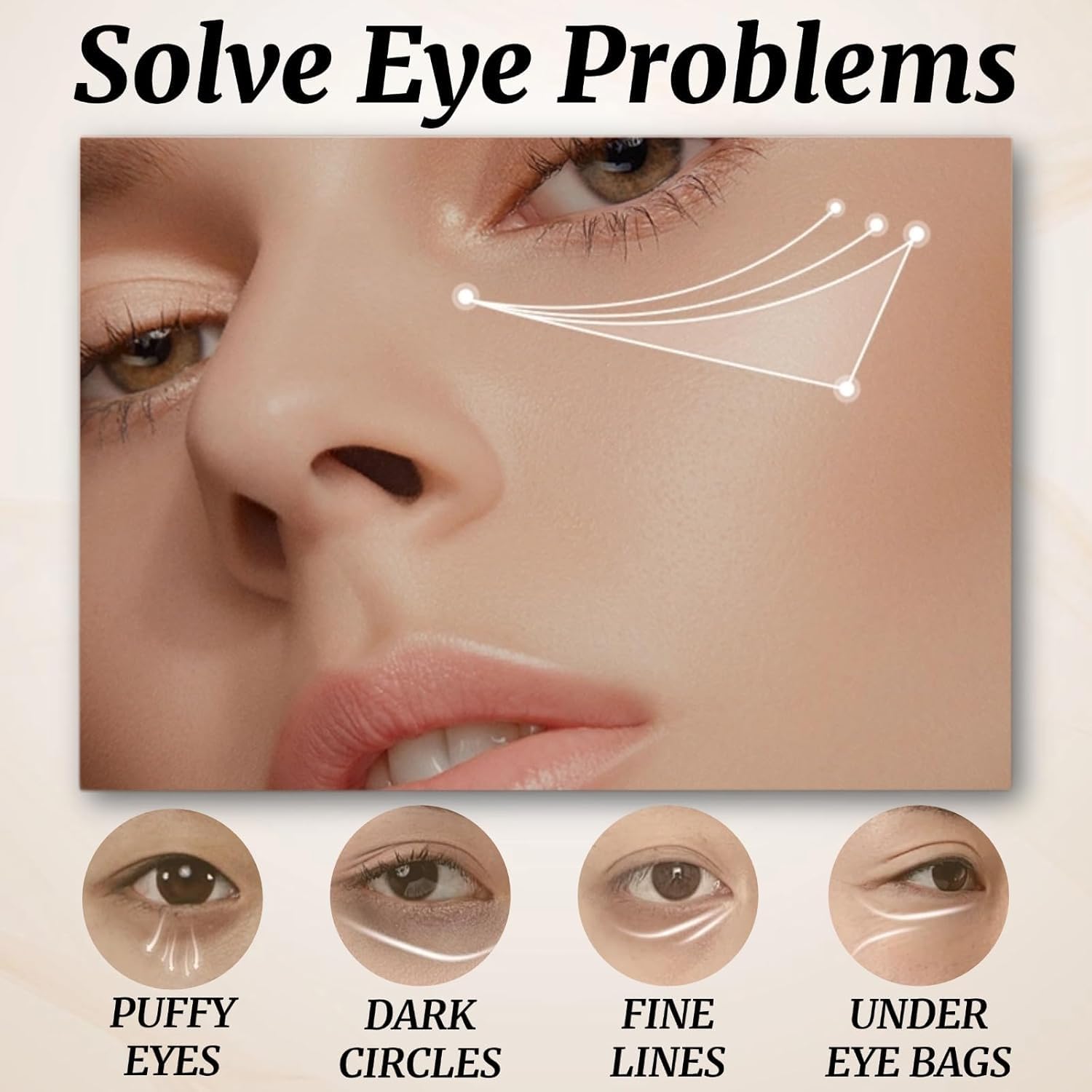 WEU Perfection raffermissement contour des yeux montre un film léger qui fixe le regard.