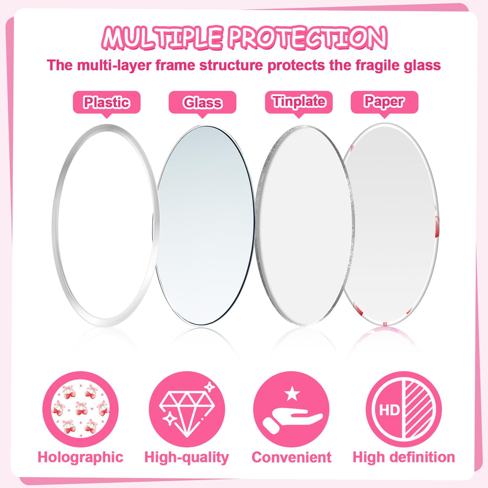 Miroir Weysat rose et deco, ideal comme accessoire fete et cadeau.