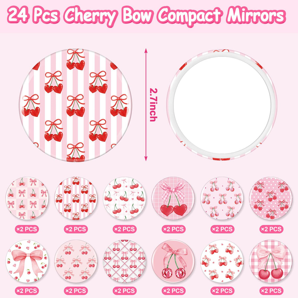 Miroir Weysat portable rose-coquette, parfait dans le sac pour retouches en déplacement.
