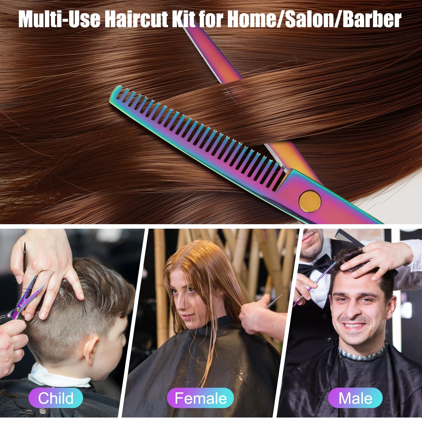 Cape de coiffure salon WFOEJEJ pour protéger les vêtements