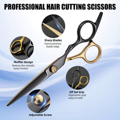 Ciseaux WFOEJEJ lames inox: affûtage durable et coupe nette.