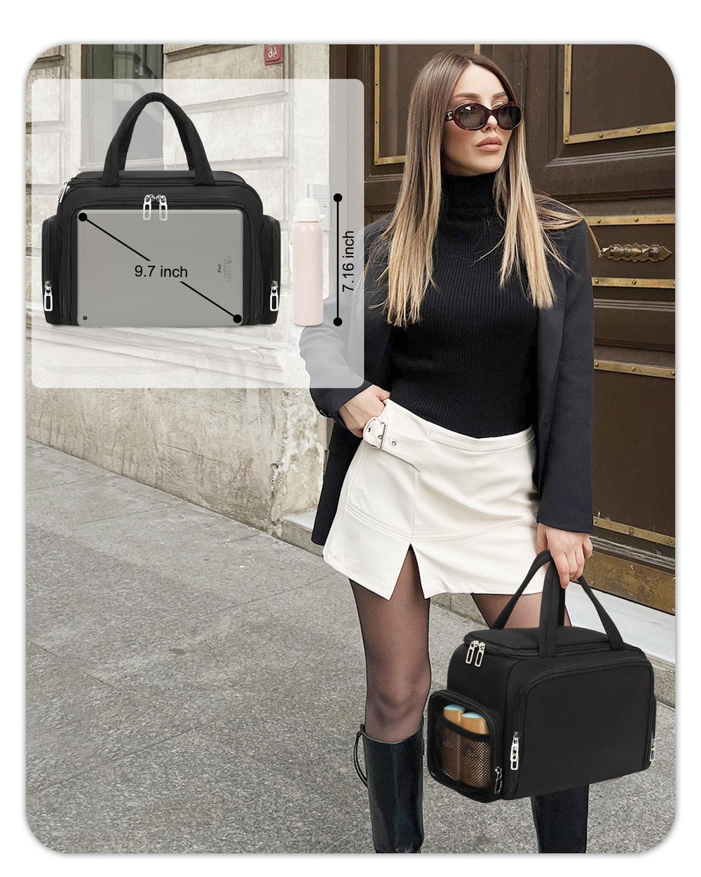 WGEAR utilisation polyvalente pour cosmétiques, accessoires et plus encore en voyage