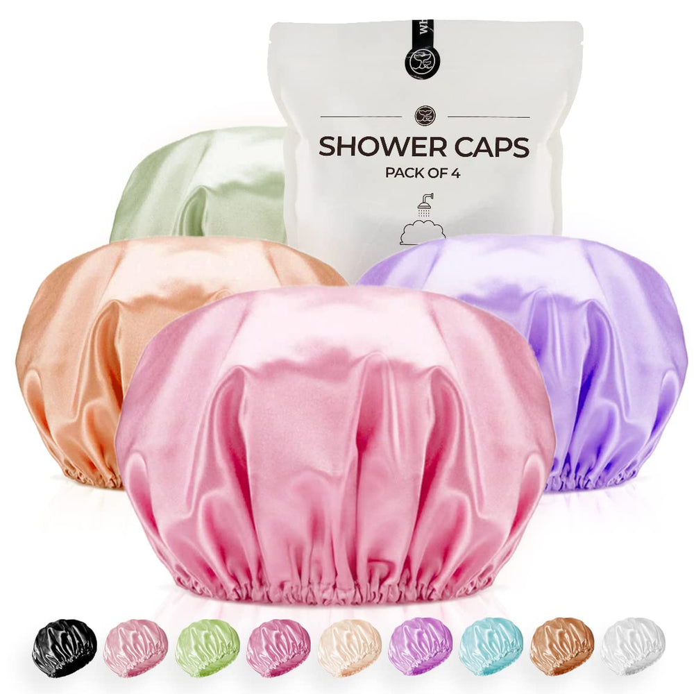 WhaleLife bonnet de douche extragrande – ensemble réutilisable et confortable pour la famille.