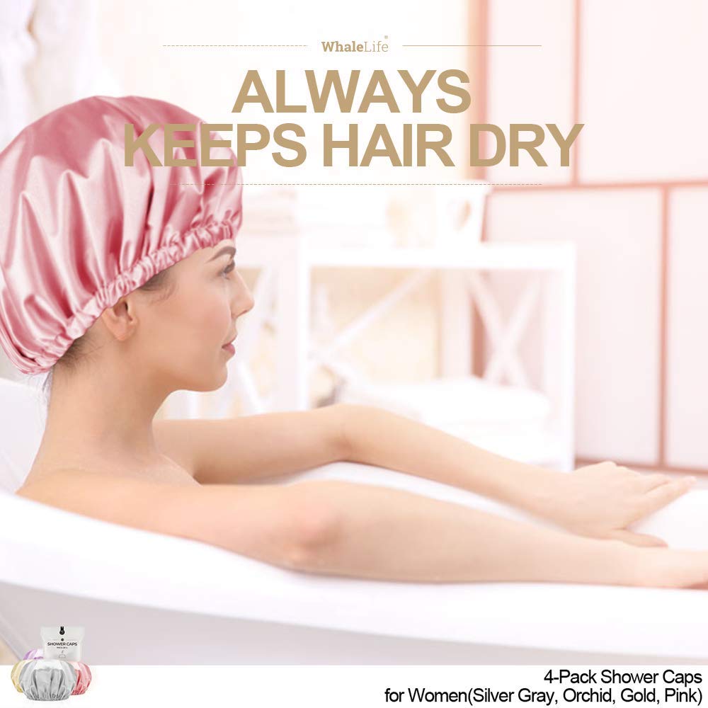 WhaleLife cap-douche-extralarge-elasticite-confort ajuste sans serrer.