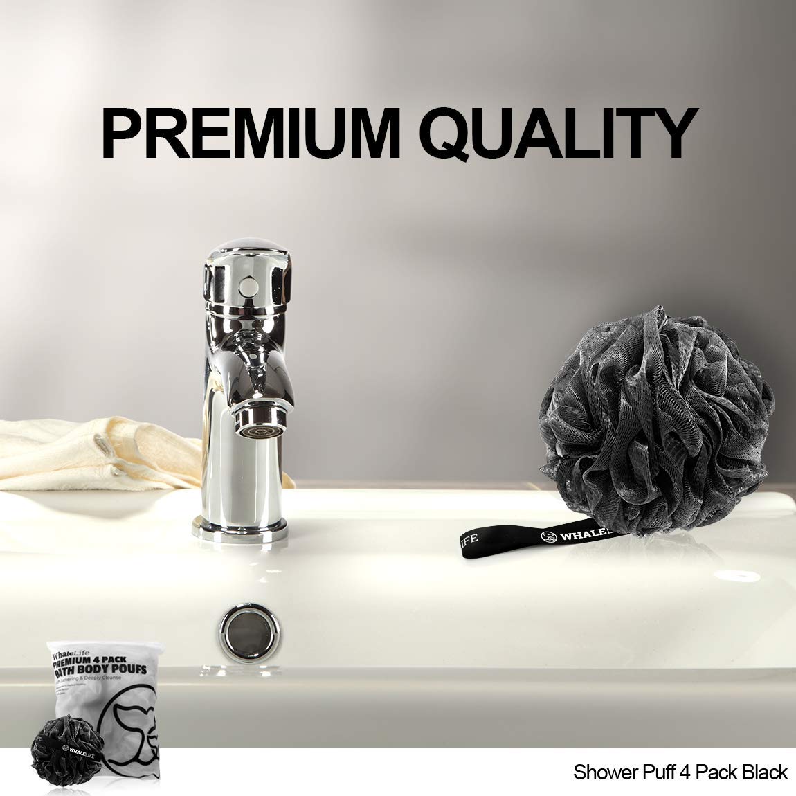 WhaleLife Éponge douche entretien simple pour une fraîcheur durable