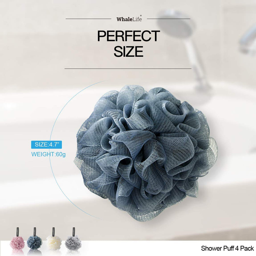 WhaleLife éponge Loofah bleu idéale pour le corps.