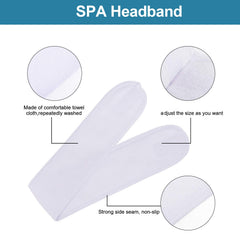 Whaline bandeau spa douche en éponge évitant que les cheveux gênent le rinçage