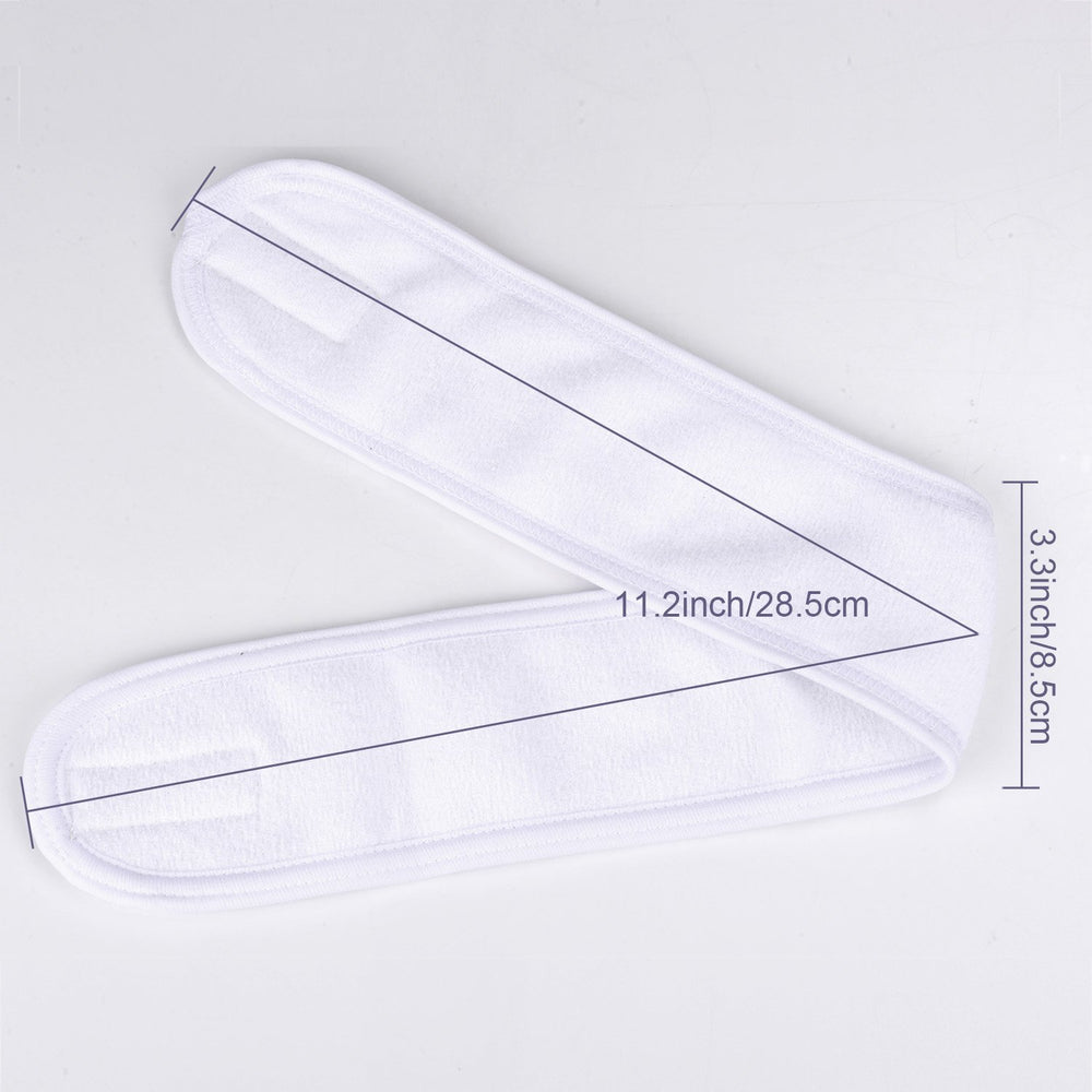 Whaline bandeau spa maquillage réutilisable en éponge blanc pour préparation beauté