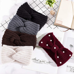 Whaline bandeau tricot marron, look sobre et chaleureux