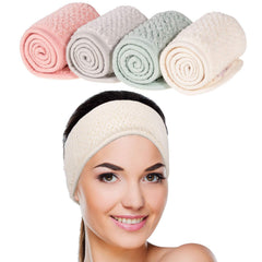 Bandeau Whaline vert visage, douceur et absorption pour le soin quotidien.